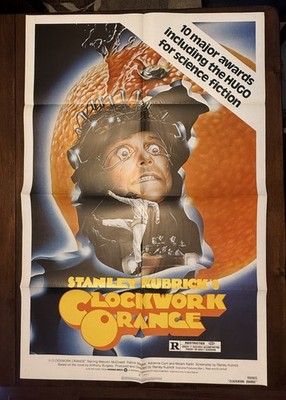 A CLOCKWORK ORANGE Original 1982 Re-Release Movie Poster 27x41 Kubrick R820023