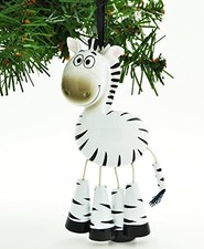 Zebra Personalized Christmas Tree Ornament Personalized