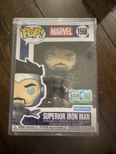 Funko Pop Superior Iron Man #1568 Marvel Ultra le 5000 PCS with Hard Stack