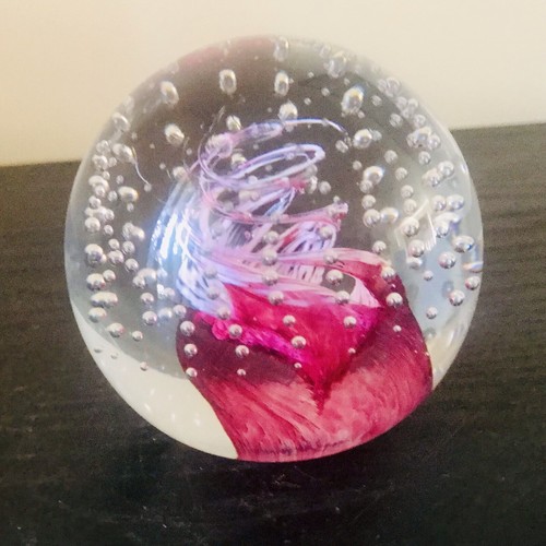 Vintage Caithness Glass - Ruby Cauldron paperweight, Innes Burns 1982 - Picture 2 of 17