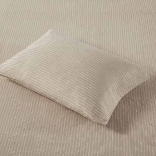 Beautyrest 4 Piece Oversized Cotton Flannel Deep Pocket Sheet Set Queen King Bed - Picture 18 of 78
