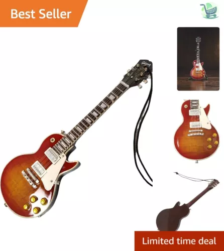 1:4 Scale Cherry Sunburst Electric Guitar Body - Handcrafted Collectible Model