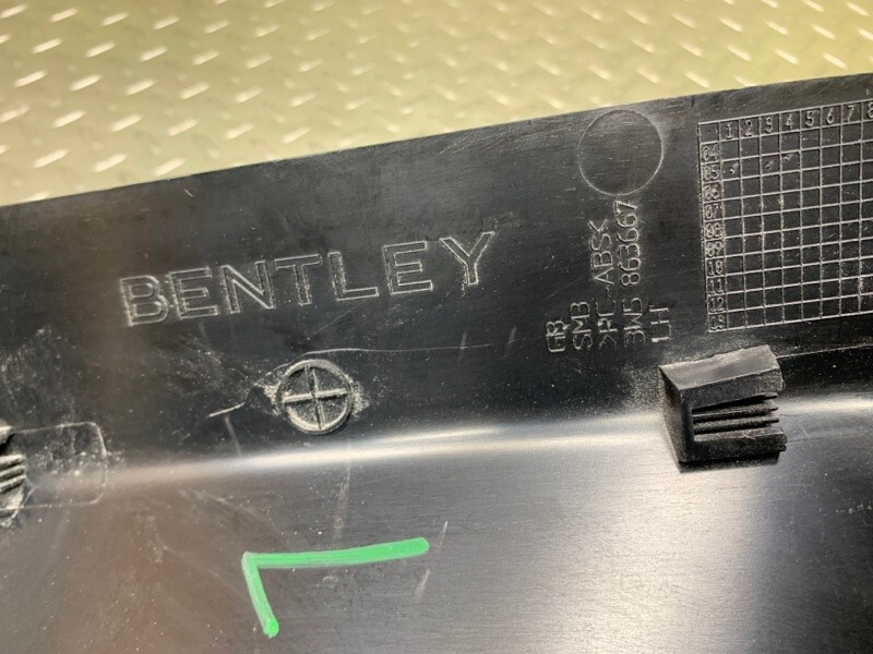 06 07 08 09 10 Bentley Continental Flying Spur Left Side Trunk Boot Trim Panel