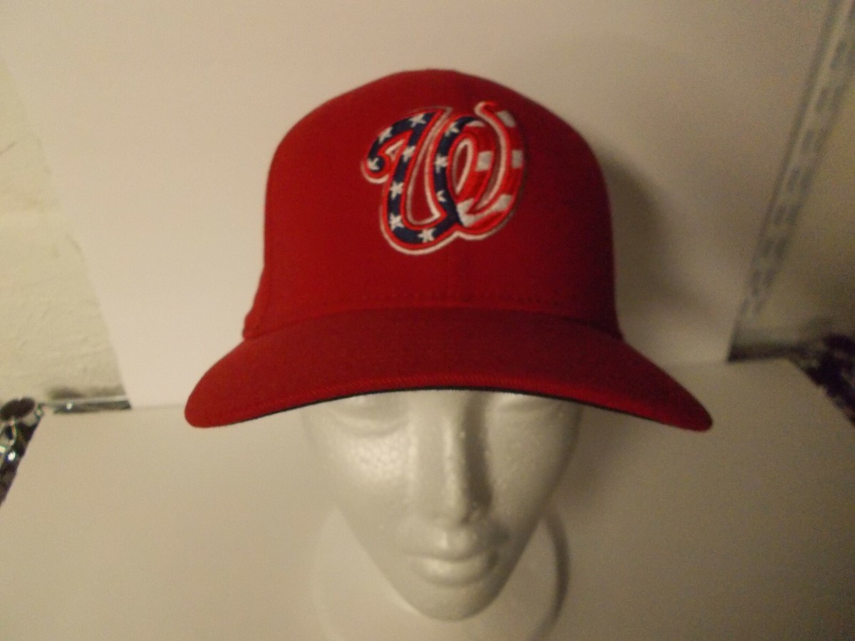 Washington Nationals Nike USA Flag Logo Hat Cap Baseball M/L Genuine Merch