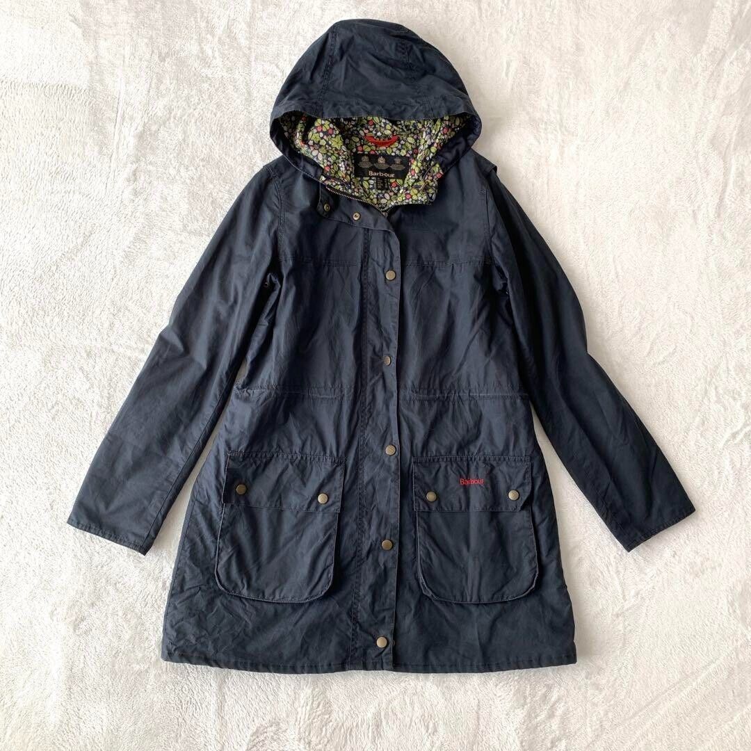 Barbour DURHAM LULA Oiled Jacket Blouson navy blue cotton Barbour DURHAM LULA Oiled Jacket Blouson navy blue cotton