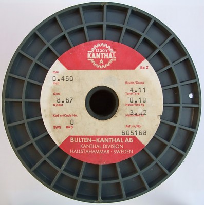 5m, 0.45mm 25 Gauge AWG, 8.87 Ω/m 2.7 Ω/ft, Genuine Kanthal A Resistance Wire