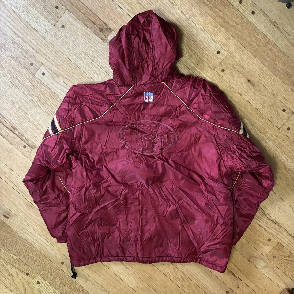 Chaqueta Abrigo Parka XL Bordada Vintage 1998 49ers Rojo/Dorado Adidas Team Puffer Foto 2 de 4