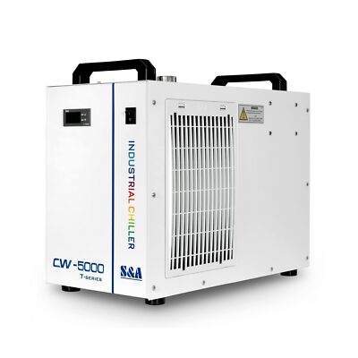 S&A CW-5000 DG Industrial Water Chiller 7L 1.14HP 2.64gpm Water Cooling Syste...