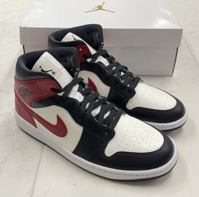 Buy Size 11.5 - Air Jordan 1 Mid Alternate Bred Toe W online | eBay