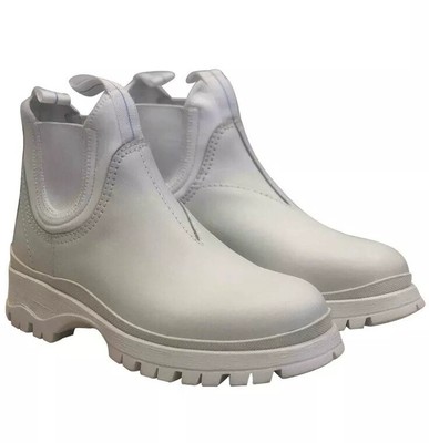 prada white chelsea boots
