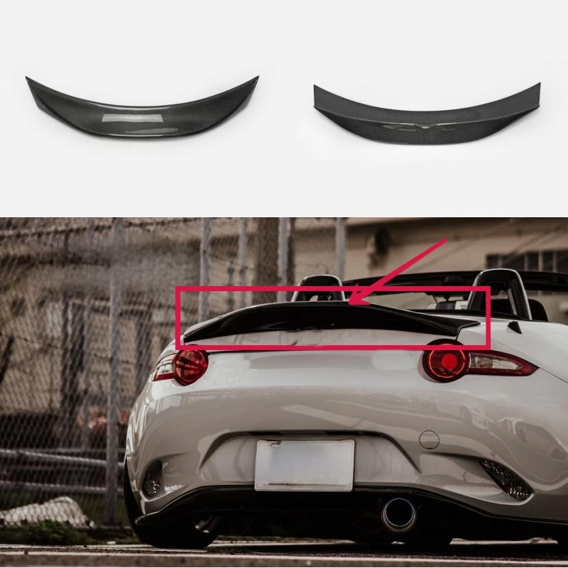 Alerón trasero de fibra de carbono Real para Mazda MX5 Miata ND RF 2016-2022 21 | ebay mx 5 rf rear spoiler Alerón trasero de fibra de carbono Real para Mazda MX5 Miata ND RF 2016-2022 21 | ebay