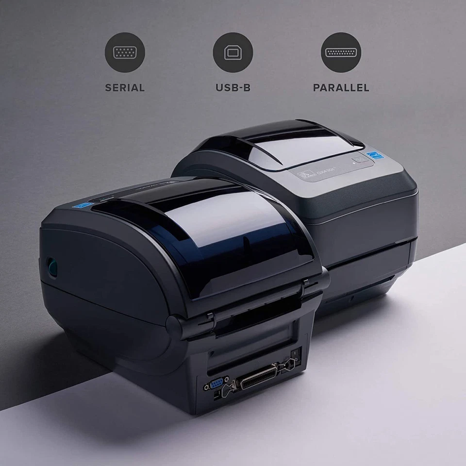 Zebra GX430t GX43-102410-000 Desktop Thermal Transfer Barcode Printer USB Port - Image 2 of 4