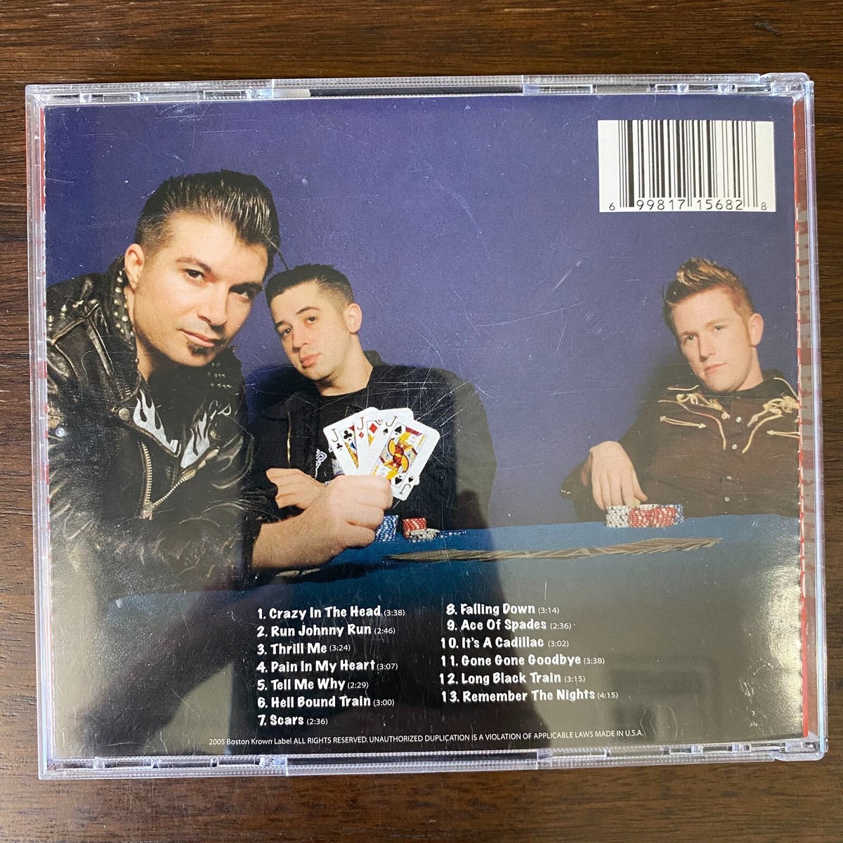THREE BAD JACKS - CRAZY IN THE HEAD (CD) 2005!! RARE!! BOSTON