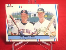 Mark McGwire BIG BATS Insert FLEER Baseball Card 1988 #633