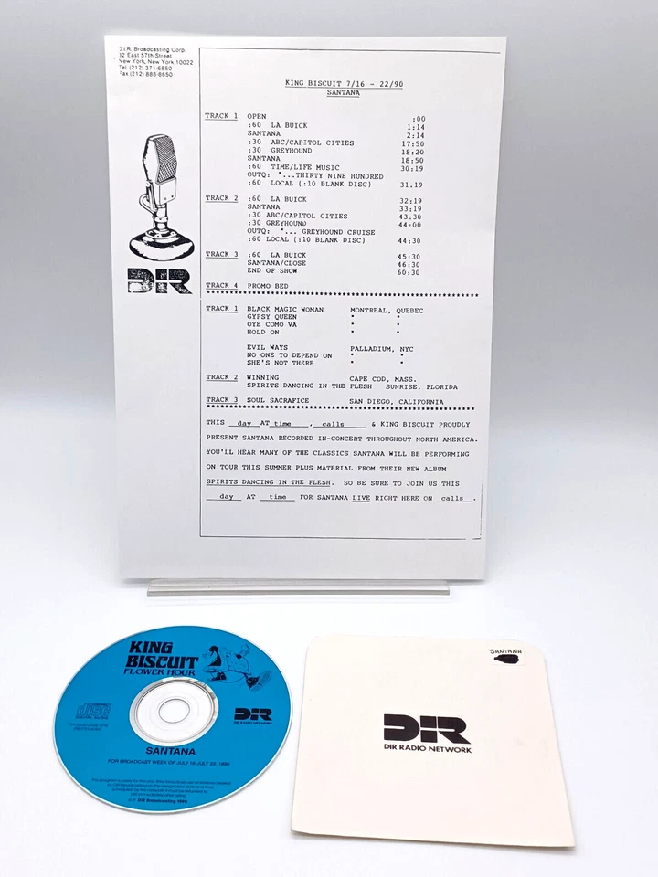 SANTANA - CD Radioshow "King Biscuit Flower Hour" (USA)