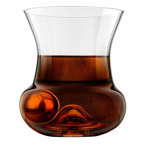 Final Touch Rum Roller Rum Glass Stainless Steel Ice Chilling Ball and