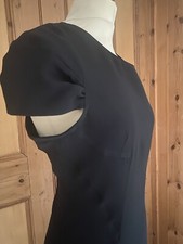 Black Shift Evening Cocktail Party Cruise Formal Black Dress Size 14 VGC