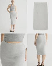 NWT J.Crew $128 Sweater Tube Pencil Midi Skirt, Hthe Dusk, Sz S, M