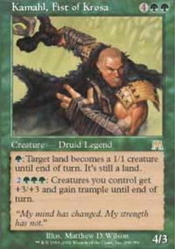 【Foil】クローサの拳カマール/Kamahl ONS 英1日1FOIL 1x Kamahl, Fist of Krosa Heavy Play, English Onslaught MTG
