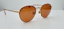 Vintage Tura 466 Pink Gold Oval Half-Rim Metal Sunglasses Japan FRAMES ONLY