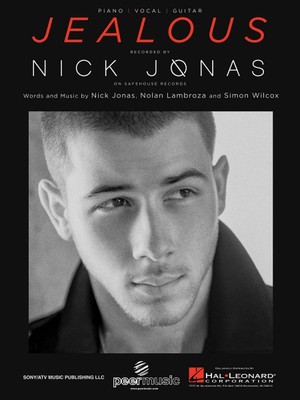 Jealous by Nick Jonas - Sheet Music Piano Vocal NEW 000142789