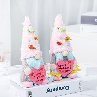 Mothers Day Gonk Ornament Plush Handmade Gnome Dolls Decoration for Mother Gift