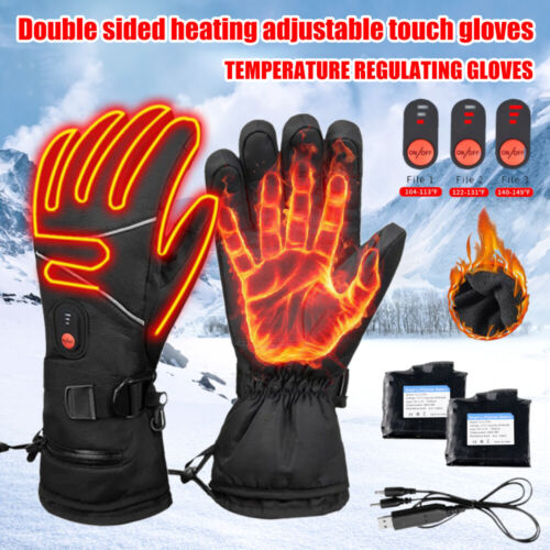 Beheizte Handschuhe mit 2X 5000mAh Electric Battery Wiederaufladbar Touchscreen - Bild 1 von 18