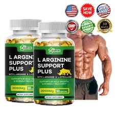 Nitric Oxide Booster L-Arginine, L-Citrulline 3000mg 120 Caps HIGHEST POTENCY