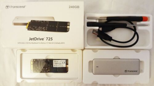 Transcend 240GB JetDrive 725 SSD, Macbook Pro Retina 2012-13