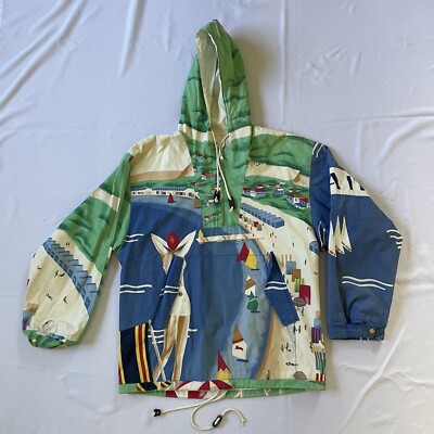 ジャケット・アウター 90s vtg Ralph cotton check anorak P VINTAGE POLO SPORT BY RALPH LAUREN STRIPED COTTON FULL ZIP