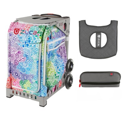 Zuca Explosion Bag with Seat Cover and Zuca Pencil case (Grey Frame)