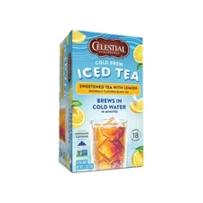 Celestial Seasonings Cold Brew Sweetened with Lemon Black Iced Tea - 18 bags