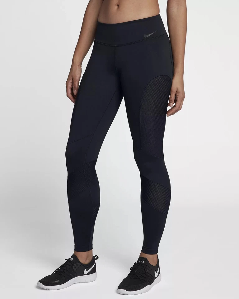 WOMENS NIKE POWER TIGHT FIT YOGA PILATES BARRE GYM TRAINING TIGHTS - MED - $100 - Image 2 of 4