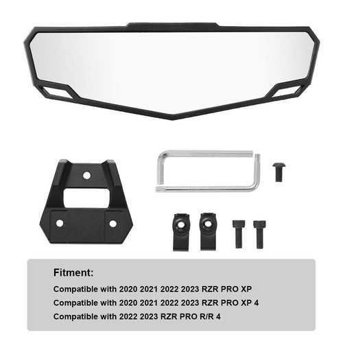 RZR Center Convex Rearview Mirror For Polaris RZR PRO XP/4 2020-24 #2883763 T6Y0 - Picture 8 of 12