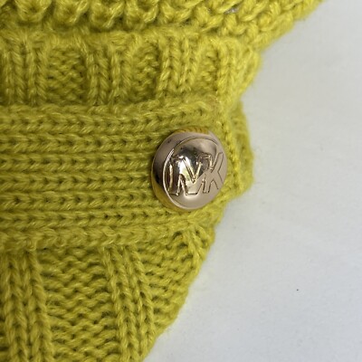 NWT Micheal Kors brim hat Michael Kors Knit Newsboy Cap White/Cream Mk Logo Hat w  main image 4