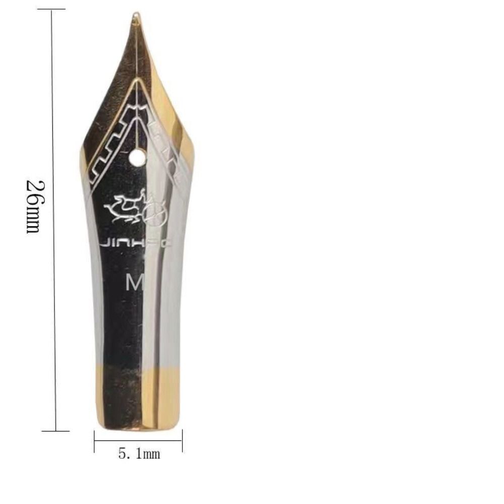5PCS Metal Fountain Pen Nibs Gold Replaceable Pen Nib Elegance eBay