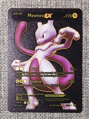 Mewtwo EX 98/99 Next Destinies Gold Foil FanArt Pokemon Card HP 170