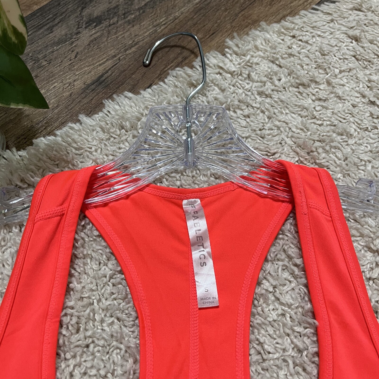 Fabletics Size Small Atomic Neon Orange Racerback… - image 3