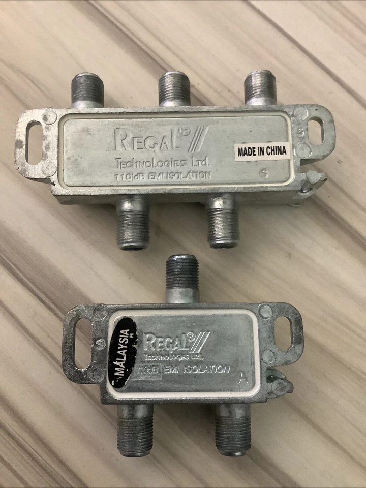 Regal GRS4DGH And GRS2DGH 4Way 2Way 7db Splitter 5-1000MHz 110dB EMI Isolation - Image 3 of 4