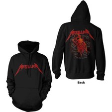 Metallica Skull Screaming Red Sweatshirt Black New