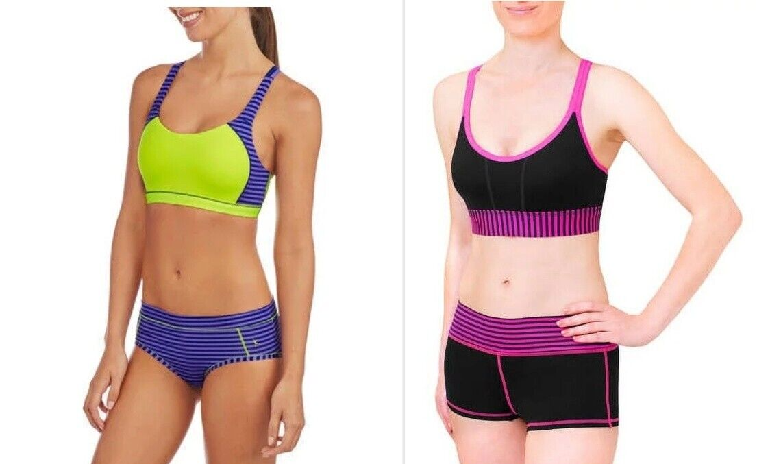 Danskin Now Zen Double Criss Cross Back Sport Bra or Shorts, Danskin Sport  Bra,