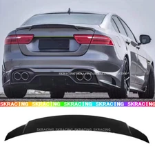 Fits For 2016-2020 Jaguar XF Glossy Black Trunk Lip Rear Spoiler Wing Lip