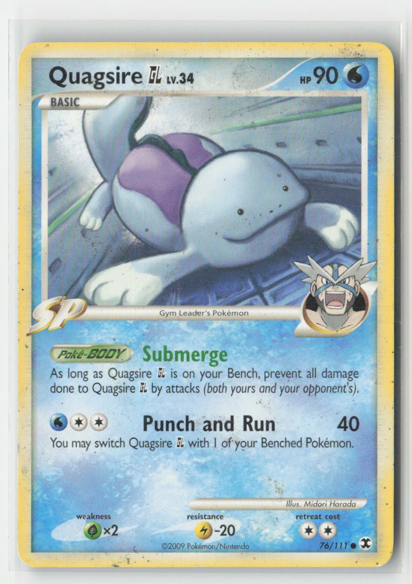 Quagsire GL 76/111 Common Rising Rivals Pokemon Moderately Played