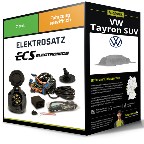 Elektrosatz 7-Pol Spezifisch für VW Tayron SUV 11.2024-Jetzt NEU ECS Electronics-image