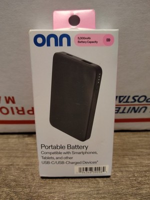 On Portable Battery 5000mah Usb-c/USB Ports Compatible With Apple/Samsung, Ect