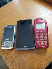 Vintage Lot Of 3 LG, Nokia , Samsung Phones