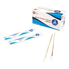 DYNAREX 4305 Cotton Tip Swab,Cotton,6" L,PK100 53VL61
