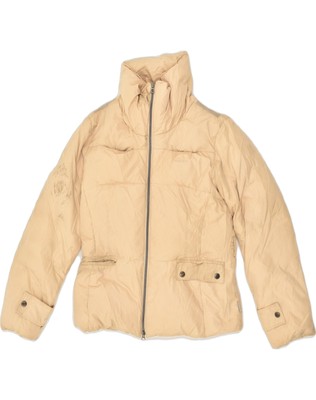 GEOX Womens Padded Jacket UK 10 Small Beige Polyester AM06