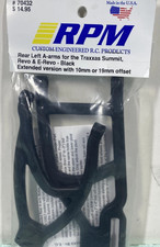 RPM 70432 Rear Left A-arms Traxxas Summit Revo E-Revo Black Extended Offset