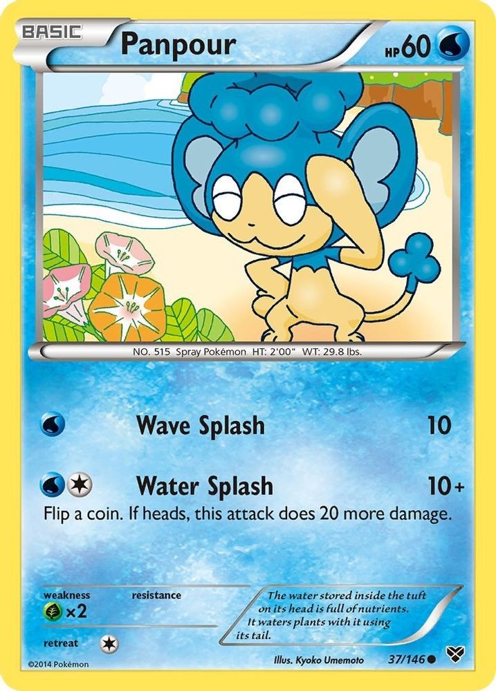 2014 Pokemon: XY Base Set - Panpour (#37/146, Common, Near Mint)